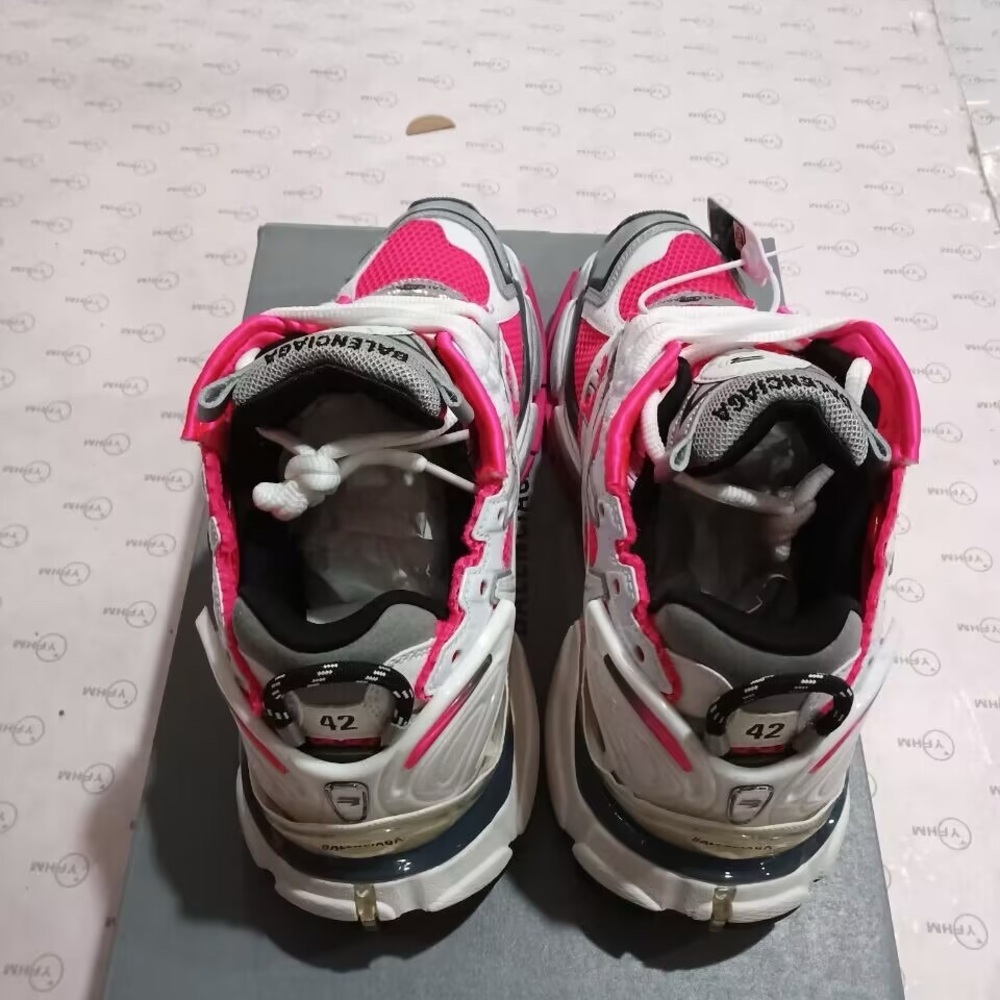 Balenciaga Athletic Shoes - Pink, White, and Gray - Picture 4 of 5